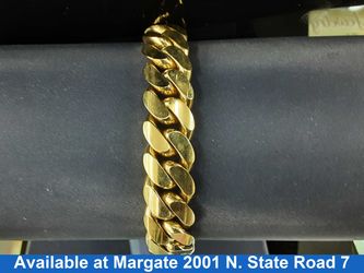 Cuban Link Bracelet - Yellow Gold 10k (.417) 99.3 grams 6 inch