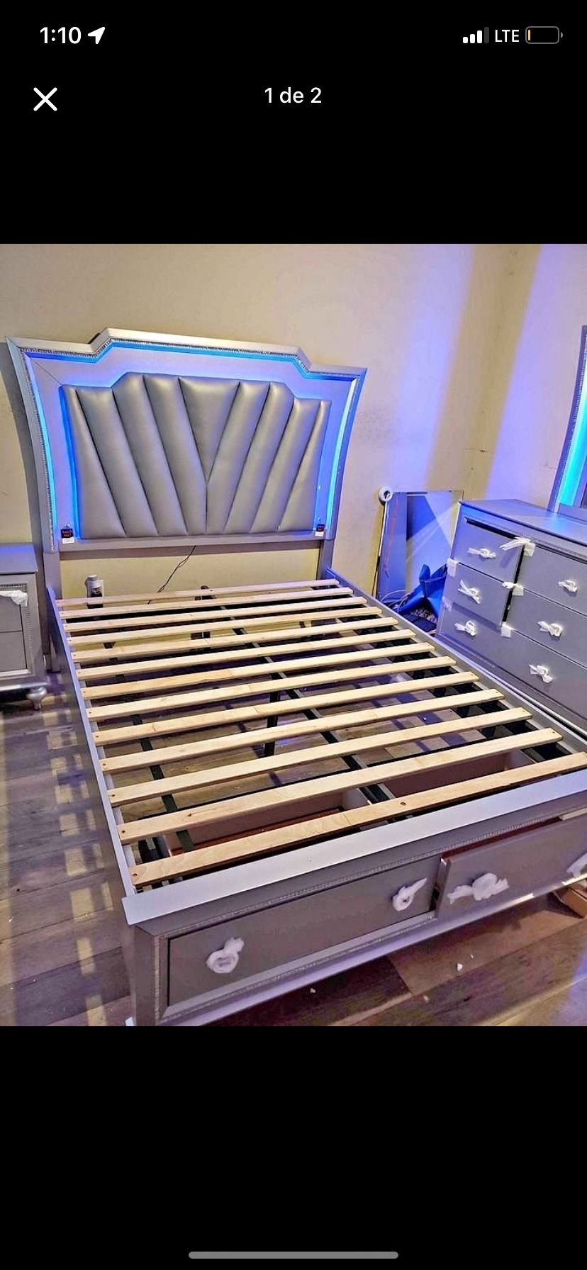 new bedroom set in box