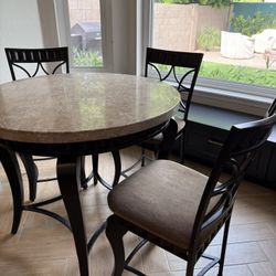 Acme Furniture Lorencia 5 Piece Round Dining Set in Espresso