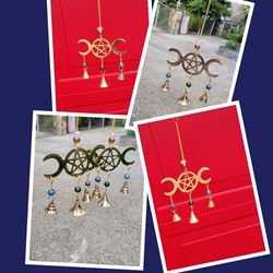 Triple Moon Goddess Wind Chime 