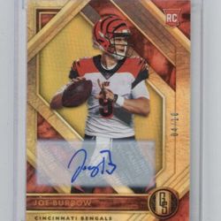 2020 Gold Standard Bengals Rookie Joe Burrow Auto /10