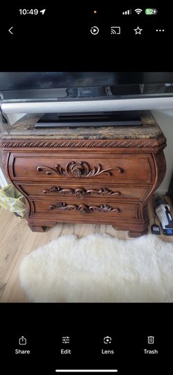 Bombay Chest With Marble Top
