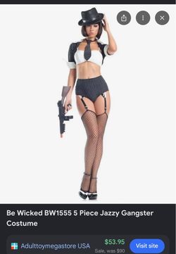 Be Wicked 5-Piece Jazzy Gangster Costume