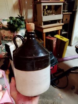 2- 1 Gallon Whisky Jugs/ Crockery Jugs
