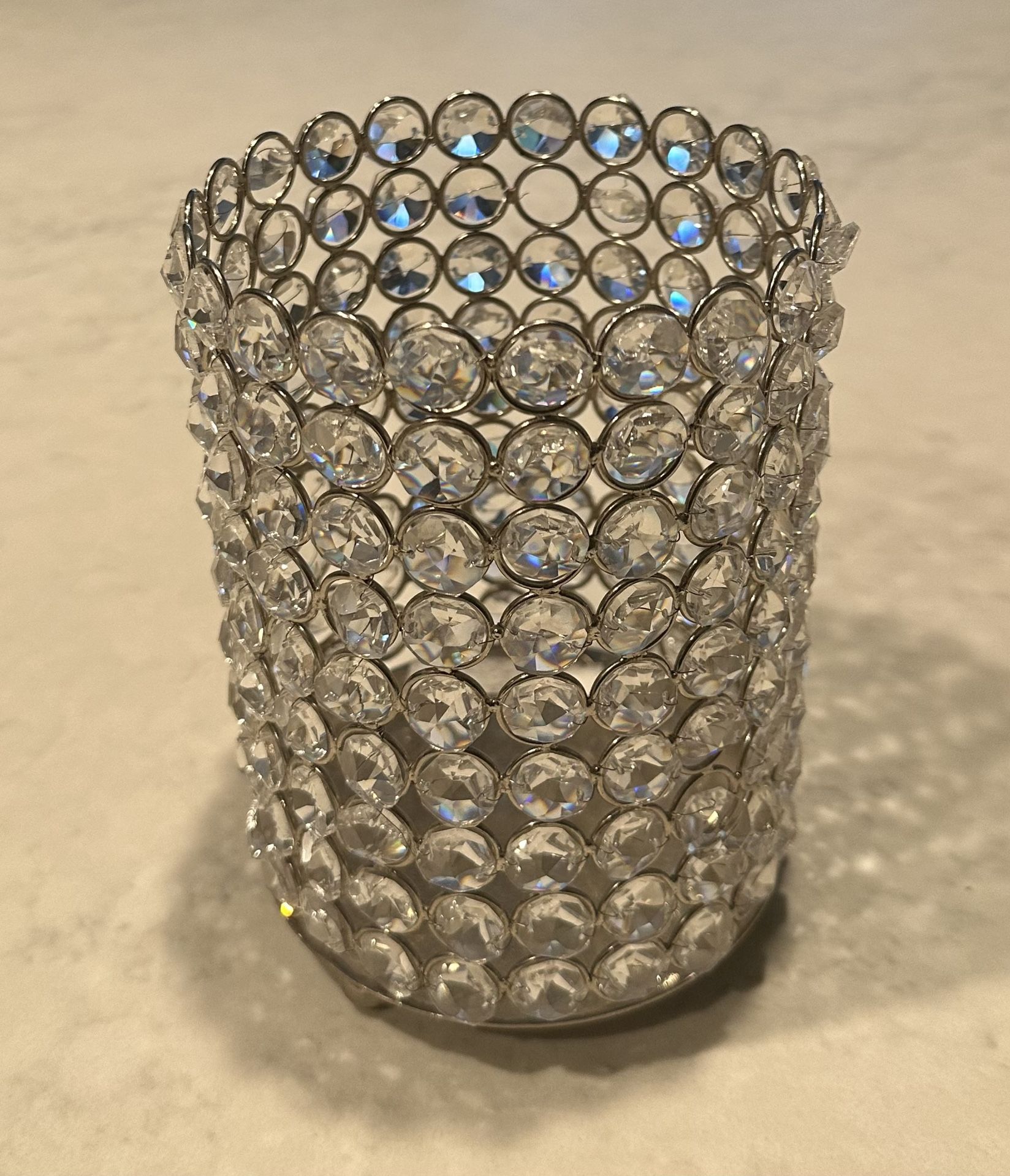 Z Galleries Hurricane Bling Crystal Candle Vase