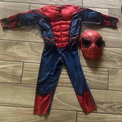Spider-Man w/adjustable Mask Halloween Costume Size/S