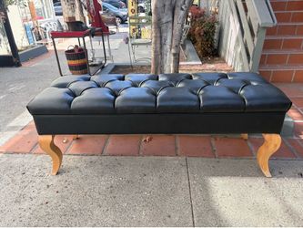 Amazing Upholstered Game Billiard Pool Table Cue Stick Storage Bench