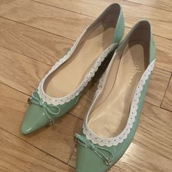 Size 9.5 teal flats