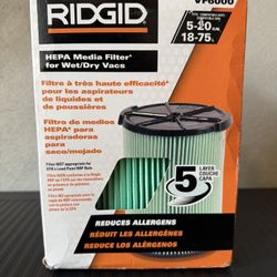 Ridgid VF6000 HEPA Media Filter for Wet/Dry Vacs