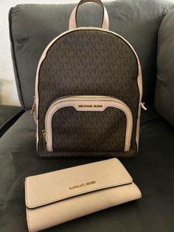 Mk Backpack w/ matching wallet