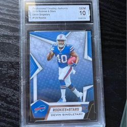 Buffalo Bills 2019 Rookie & Stars Devin Singletary #129 Rookie Card 