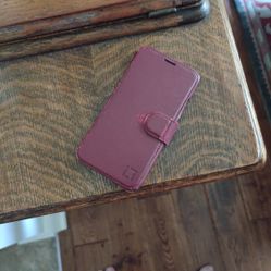 iphone x/xs Fo-Leather Wallet Case Maroon 3-Slot