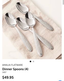 Princess house Amalia dinner spoons ( set of 4)