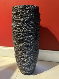 Beautiful Black Beaded Vase