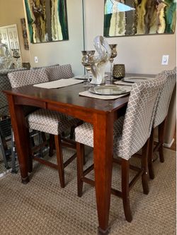 Bistro table with built in leaf