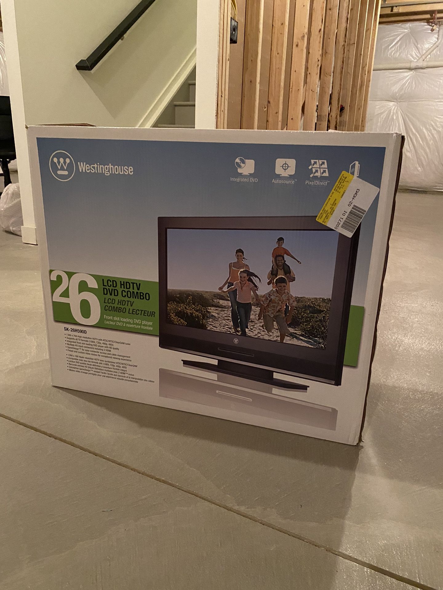 Westinghouse Television 26” - Built in DVD Player