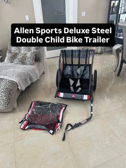 Allen Sport Deluxe Steel Double Child Bike Trailer (1 Available)