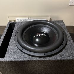 Skar Audio EVL-15 D2 2500W Max Power Car Audio Subwoofer Dual 2 Ohm 1250W RMS with carpet box all new