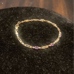 Like Bracalet Whit Diamonds 10 K. Gold No Plate