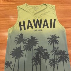 Men’s Mark goon tank top Hawaii design, palm tree trees