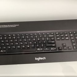 Logitech - MX Keys Advanced Full-size Wireless Scissor Keyboard for PC and Mac with Backlit keys - Black