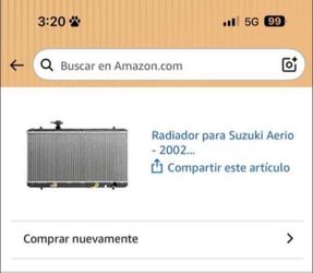Radiador para Sazuki 2006