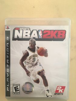 Sony PlayStation ps3 nba 2k8