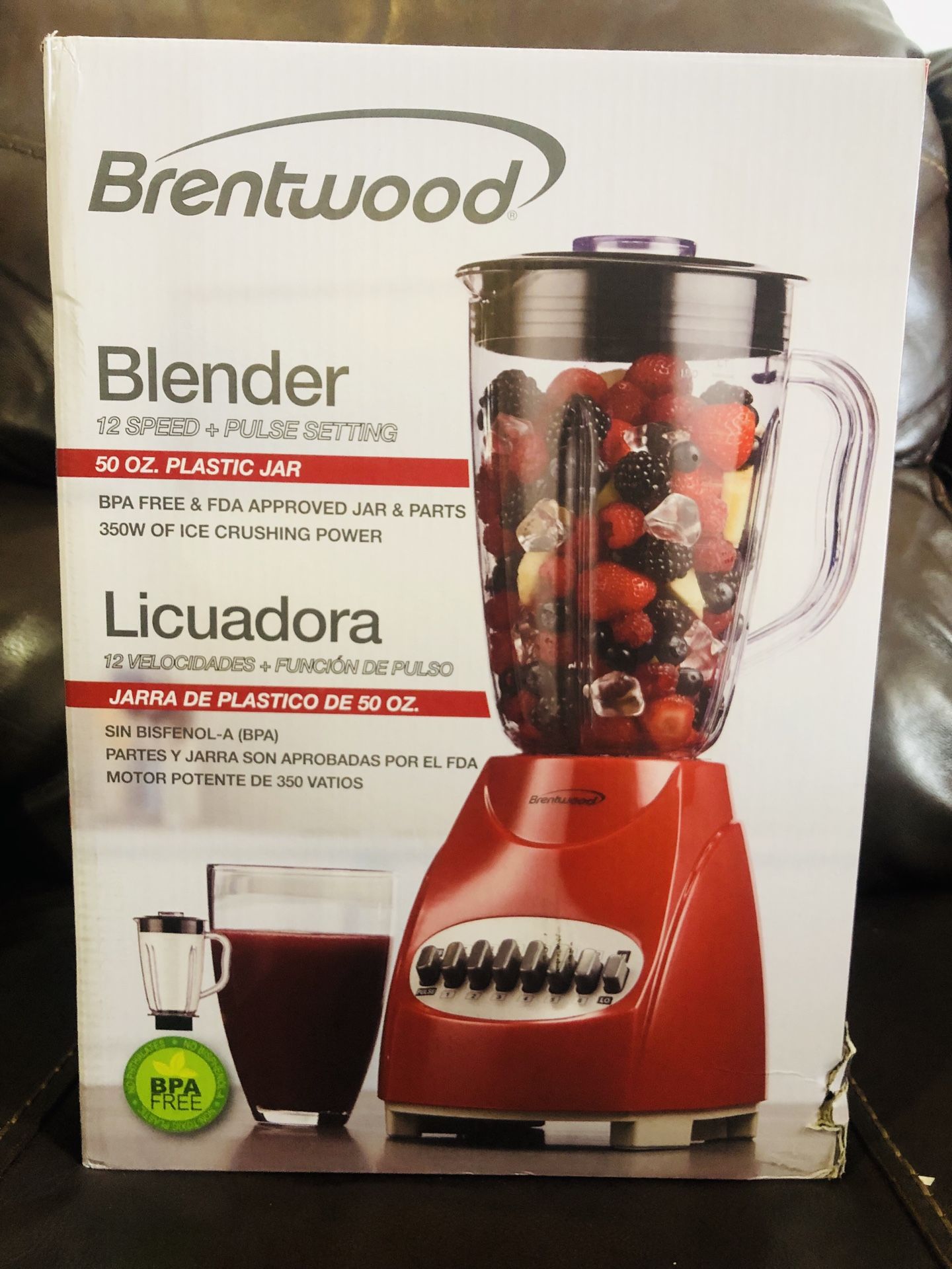 Brentwood licuadora 50 oz new, Blender 12 speeds