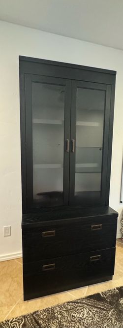 Pottery Barn Lateral File and Bookcase