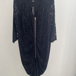 Black Lace Dress - Size 16