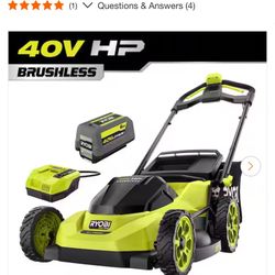 Ryobi 40v Brushless Carbon Weedwacker & Mower