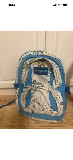 Jansport Backpack, Aqua Flowered