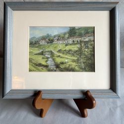 Vintage Framed Print Of Hutton-Le-Hole By Pat Bell
