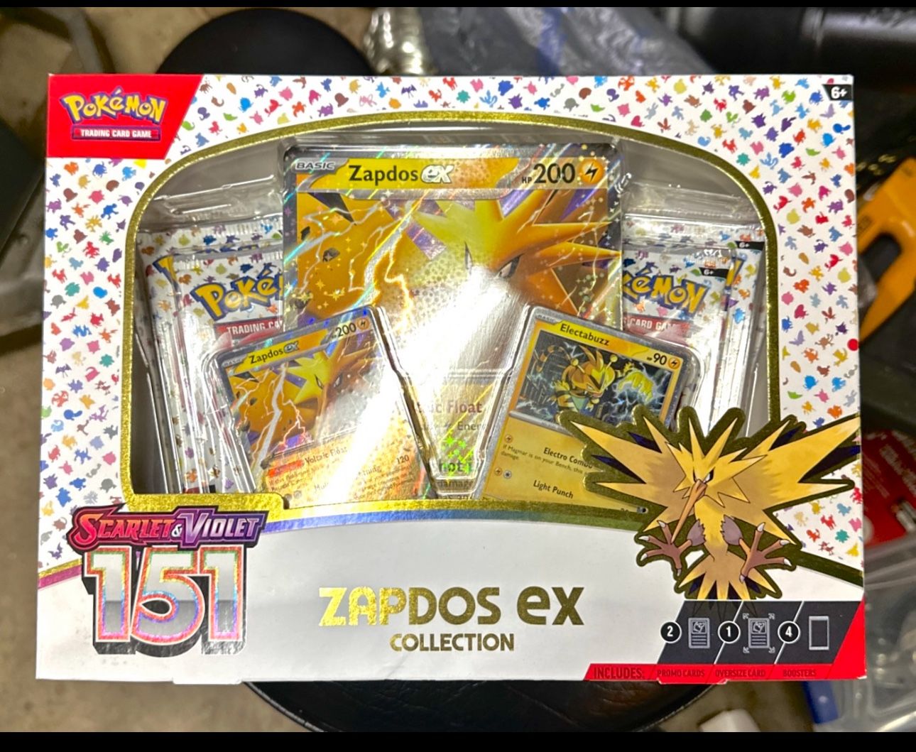 POKEMON TCG SCARLET & VIOLET 151 ZAPDOS EX COLLECTION BOX FACTORY SEALED NEW