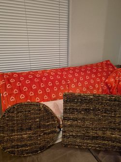 2 Wicker Trays