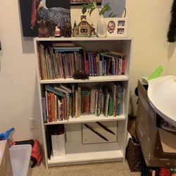 Solid White Bookshelf