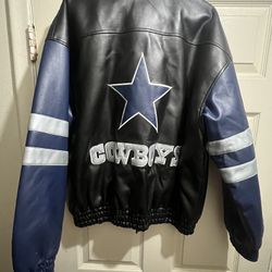 Leather Dallas Cowboy Jacket 
