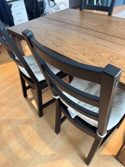 Four IKEA NORDVIKEN chairs