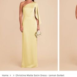 Yellow Bridesmaid Dress Birdy Grey