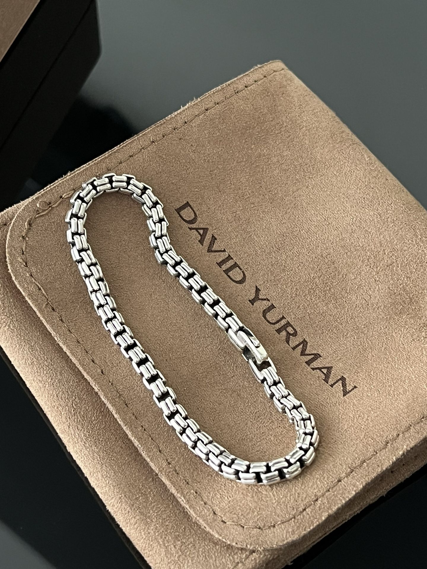 David Yurman Men’s Bracelet - Double Box Chain 4mm