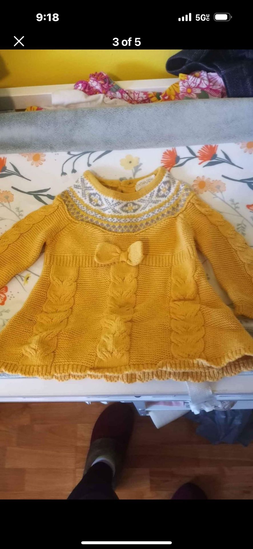 3-6 Infant Girls Cynthia Rowely Knit Dress