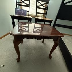 Wood End Table