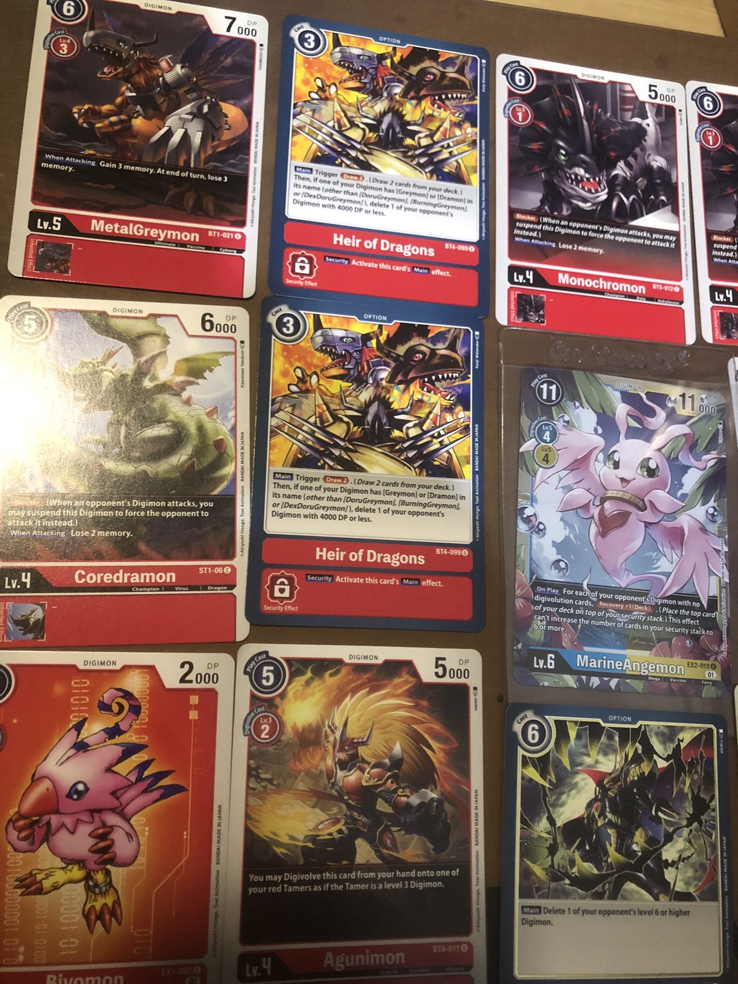 Digimon Cards Holo