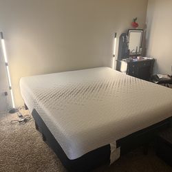 King Bed and Adjustable Frame - less than 1yo