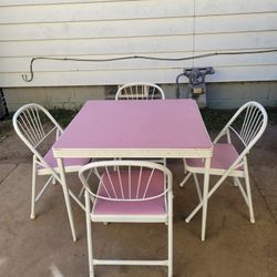 5- PC TABLE AND CHAIR SET 