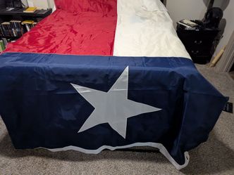 Huge 5x8 Nylon Heavy Duty Embroidered Texas Flag