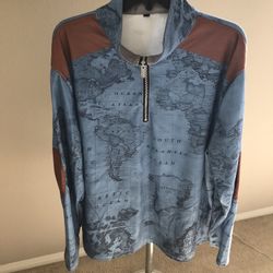 Map Of The World Windbreaker