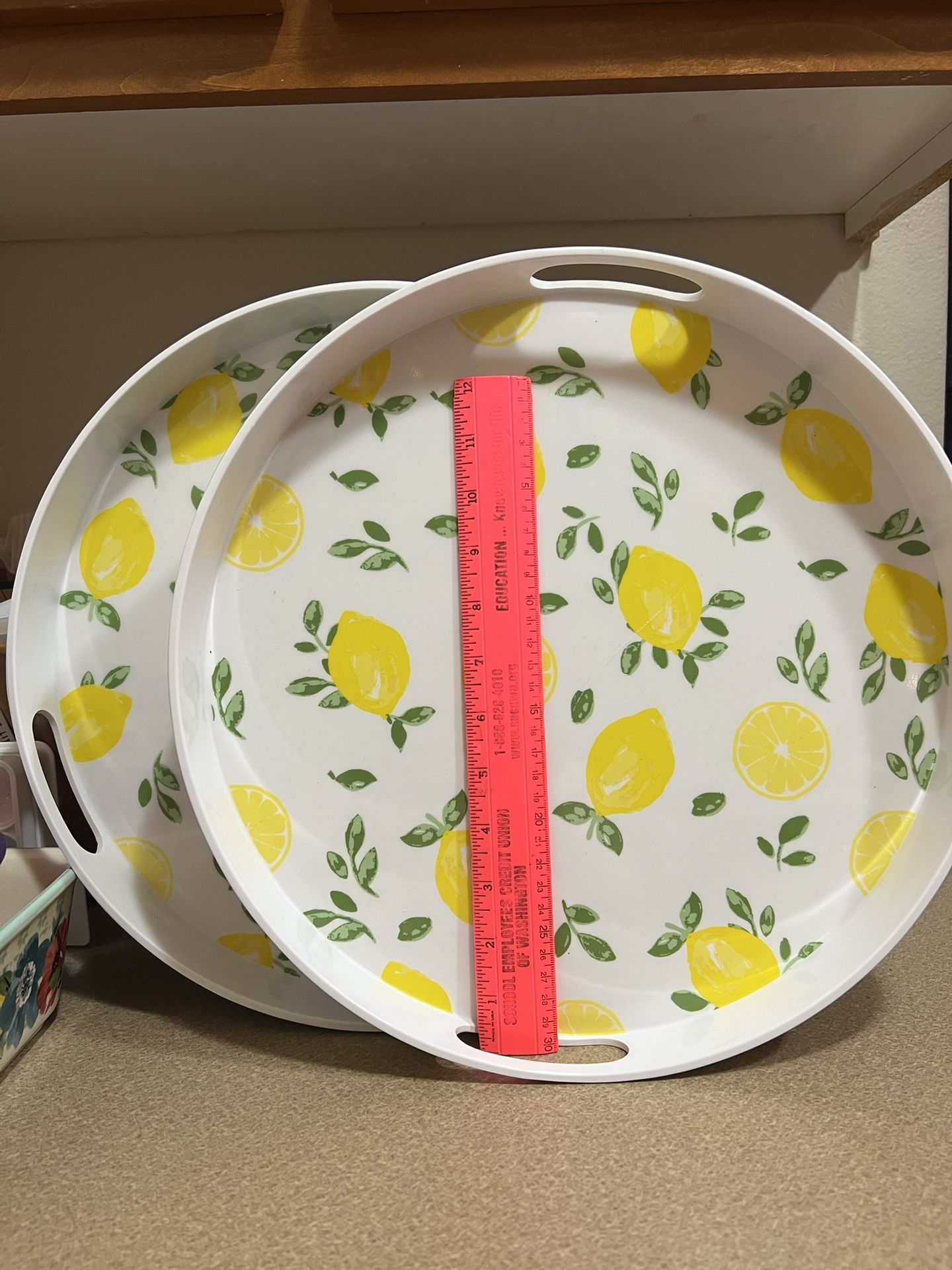 Set Of Two Serving Trays