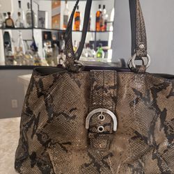 Coach Snake Skin Purse Bag
