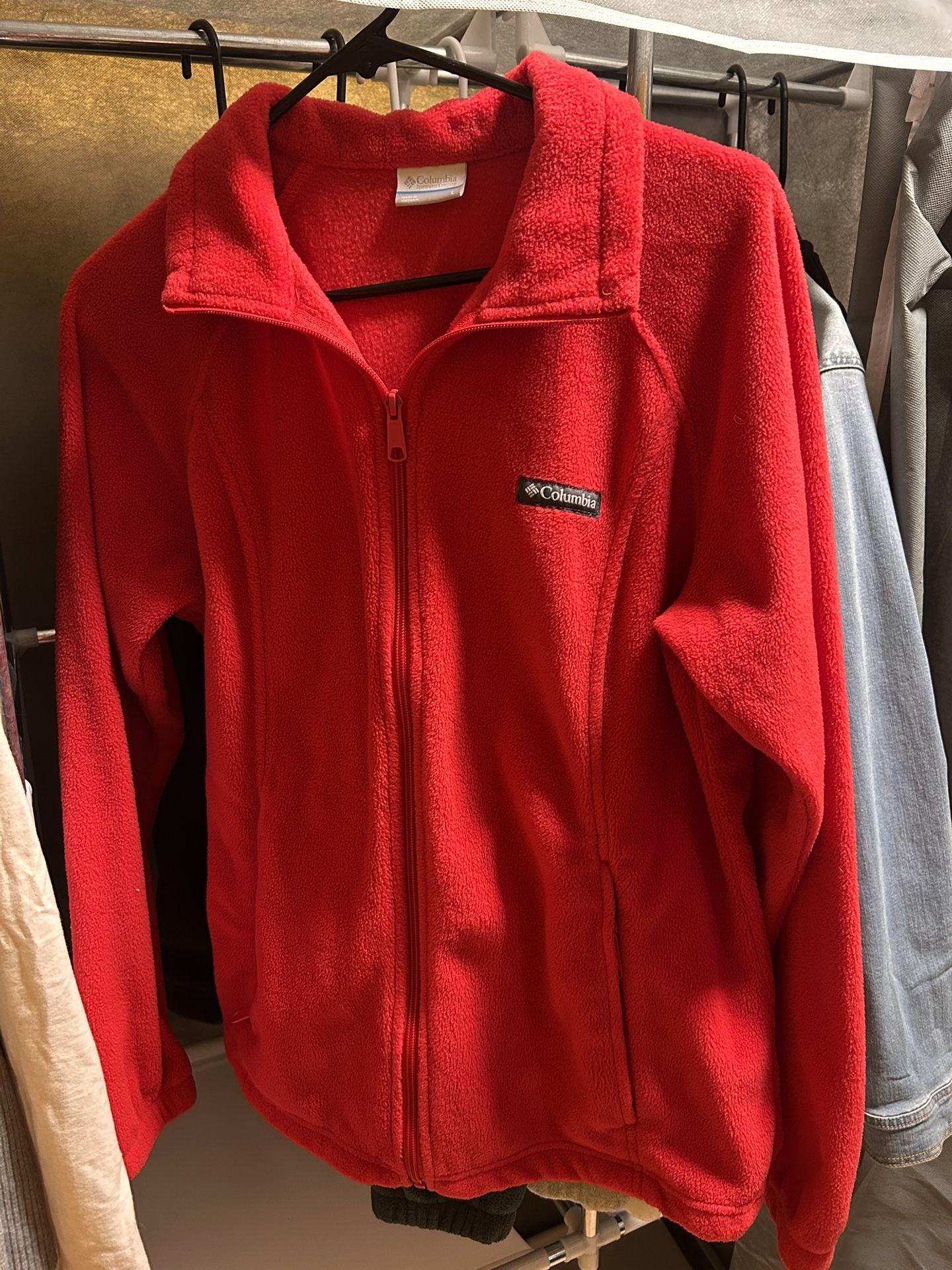 Red Women’s Columbia Fleece Sweater